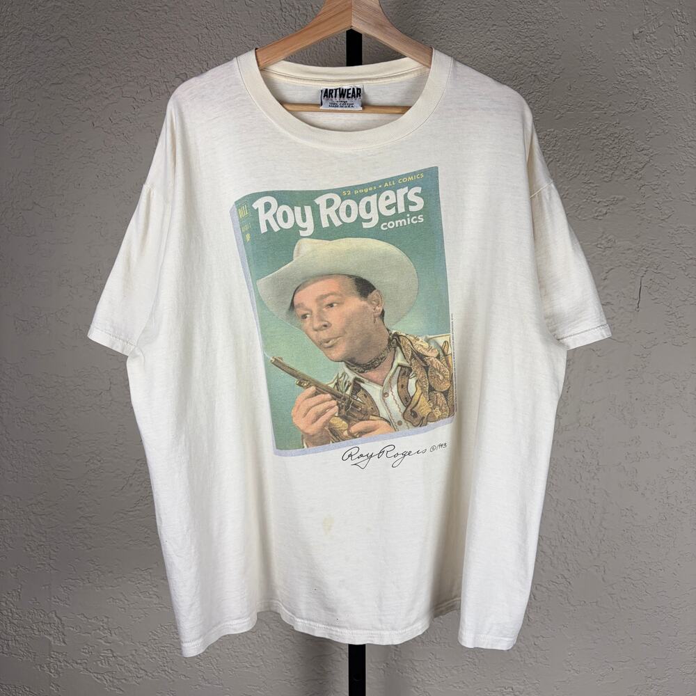 Roy Rogers Comics 1993 Vintage Cowboy XL Artwear Graphic Tee